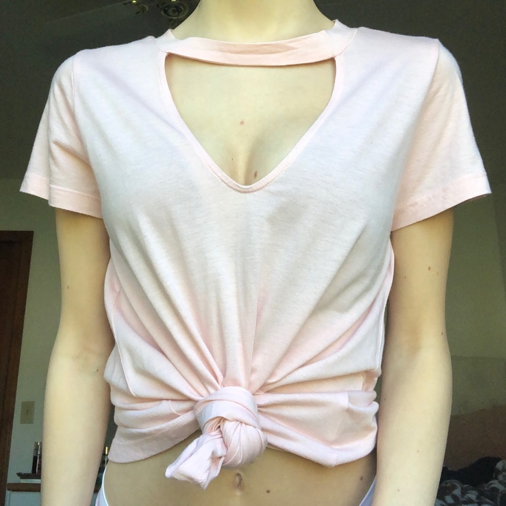 pink shirt